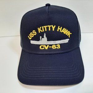 US Navy USS Kitty Hawk CV-63 Hat Embroidered Baseb